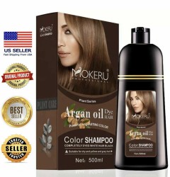 Натуральная мгновенная быстрая краска-шампунь для волос с аргановым маслом