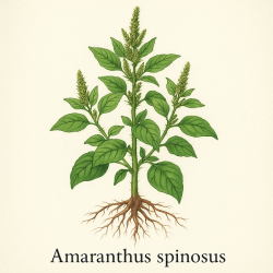 Амарант колючий — Amaranthus spinosus 