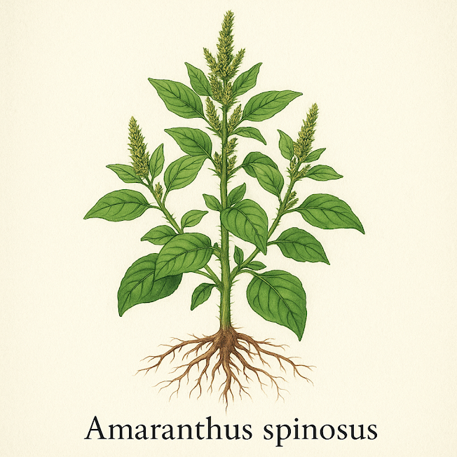 Амарант колючий — Amaranthus spinosus 