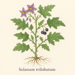 Солянум трилобатум - Solanum Trilobatum