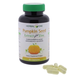 Pumpkin Seed Extract Plus Zinc capsules (Herbal One)