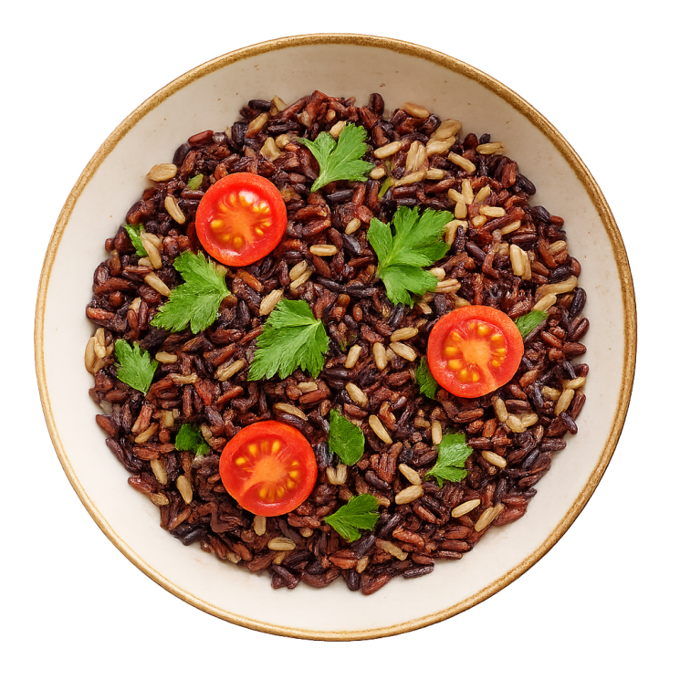 Рис смесь бурого красного и черного органическая - Trois Amis Organic Wholegrain Rice (GN)