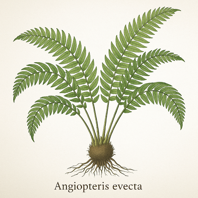Ангиоптерис вздувшийся - Angiopteris evecta (G. Forst.) Hoffm 
