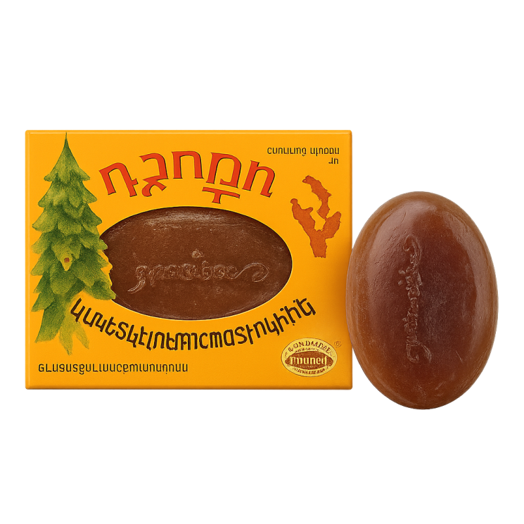 Куркума длинная прозрачное мыло - Turmeric Clear Soap (ABHAI)