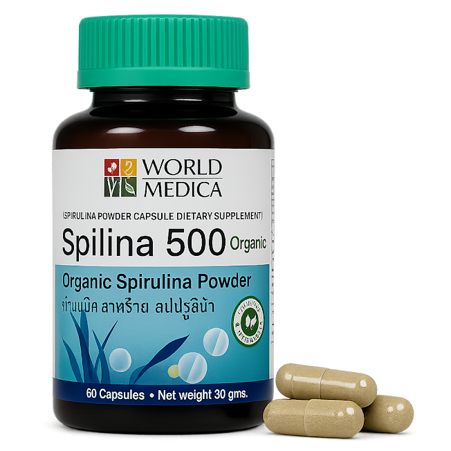 Спирулина 500 капсулы - Spirulina 500 Capsules (KLO)