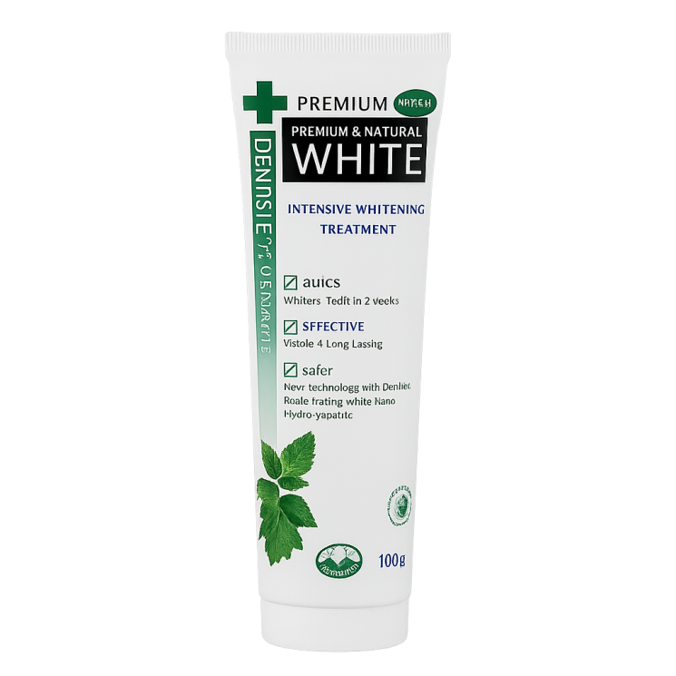 Зубная паста отбеливающая - White Premium Natural (Dentiste)