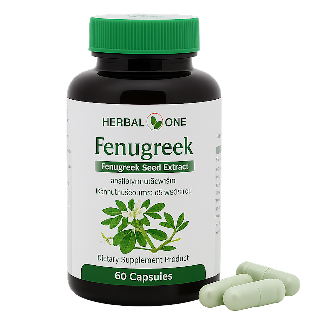 Пажитник экстракт капсулы - Fenugreek Seed Extract Capsules (Herbal One) 