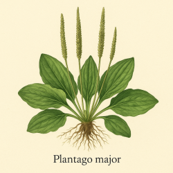 Подорожник большой - Plantago major L.