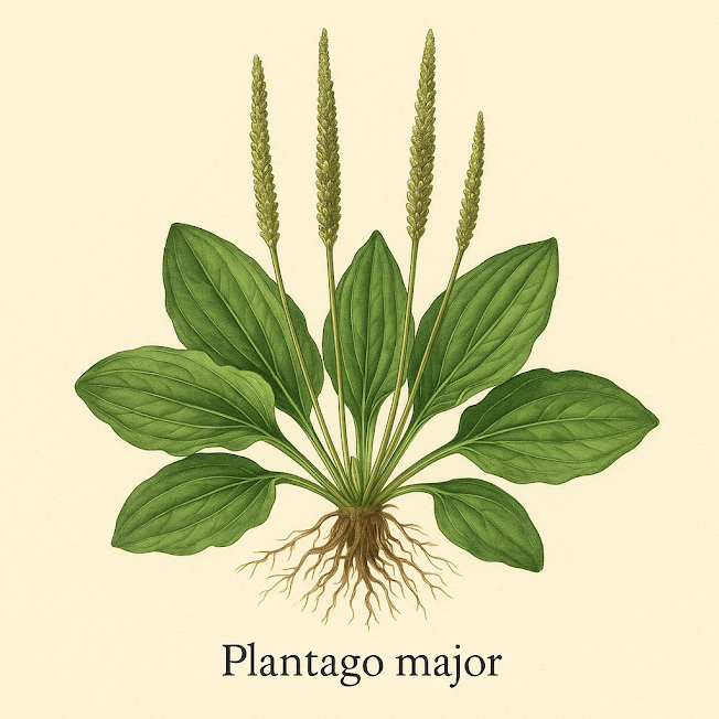 Подорожник большой - Plantago major L.