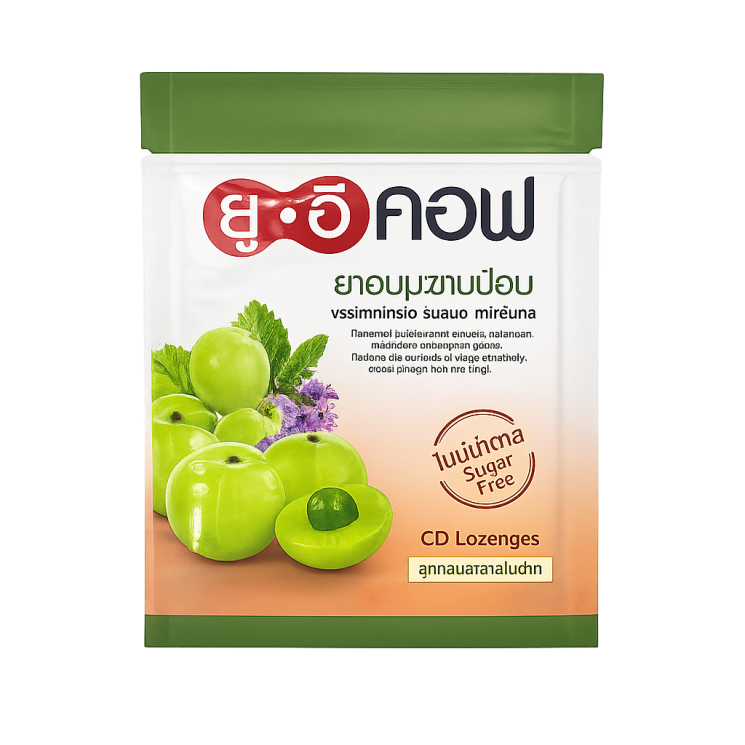 Микстура от кашля и мокроты леденцы - UECOF Mixture with Amla (PH)