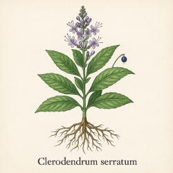 Клеродендрум зубчатый - Clerodendron Serratum