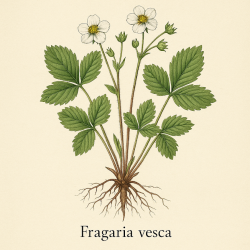 Земляника лесная (лист) - Fragaria vesca L.