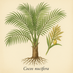 Нектар цветков кокоса - Cocos nucifera florum nectar