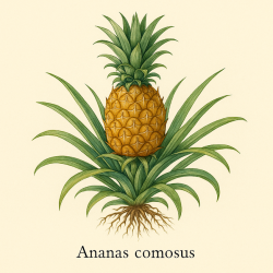 Ананас крупнохохолковый (корневище) — Ananas comosus (rhizome)