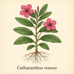 Катарантус розовый - Catharanthus roseus L