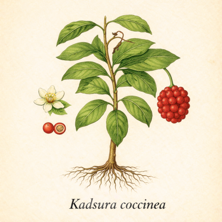 Кадсура ярко-красная - Kadsura coccinea