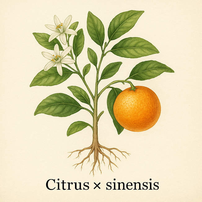 Апельсин сладкий (кожура) — Citrus × sinensis (L.) Osbeck (peel)