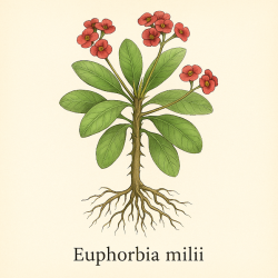 Эуфорбия Керрии — Euphorbia milii 