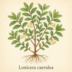 Жимолость съедобная (лист)- Lonicera caerulea L