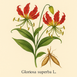 Глориоза великолепная — Gloriosa superba L 