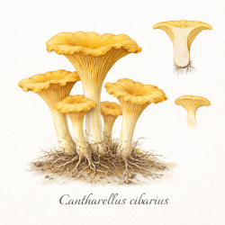 Лисичка настоящая — Cantharellus cibarius