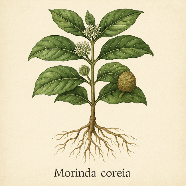 Моринда лесная (сердцевина) — Morinda coreia Buch.-Ham. (heartwood)