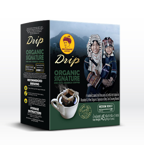 Кофе дрип drip coffee organic 5 пакетов/коробка DOI CHAANG