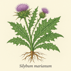 Расторопша пятнистая - Silybum marianum 