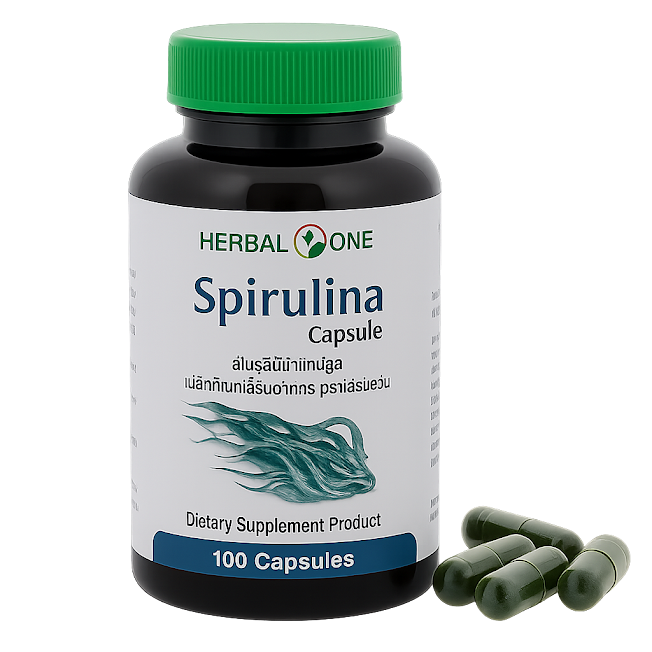 Спирулина капсулы - Spirulina Capsules (Herbal One)