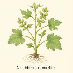 Хохлатка обыкновенная - Xanthium strumarium