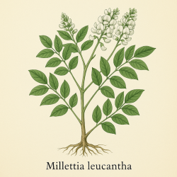 Миллеттия белоцветковая - Millettia leucantha 