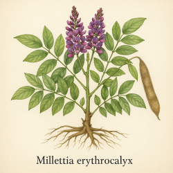 Миллетия красная — Millettia erythrocalyx 
