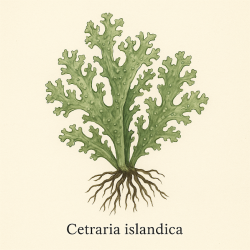 Цетрария исландская - Cetraria islandica 
