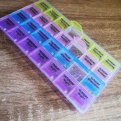 Organizer for pills for 1 week