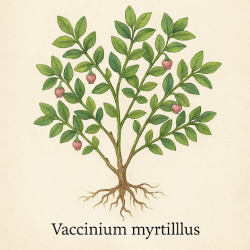 Черника (лист) - Vaccinium myrtillus L.