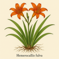 Лилейник буро-желтый - Hemerocallis fulva