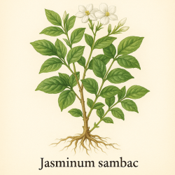 Жасмин самбак (цвет) - Jasminum sambac (flower) 