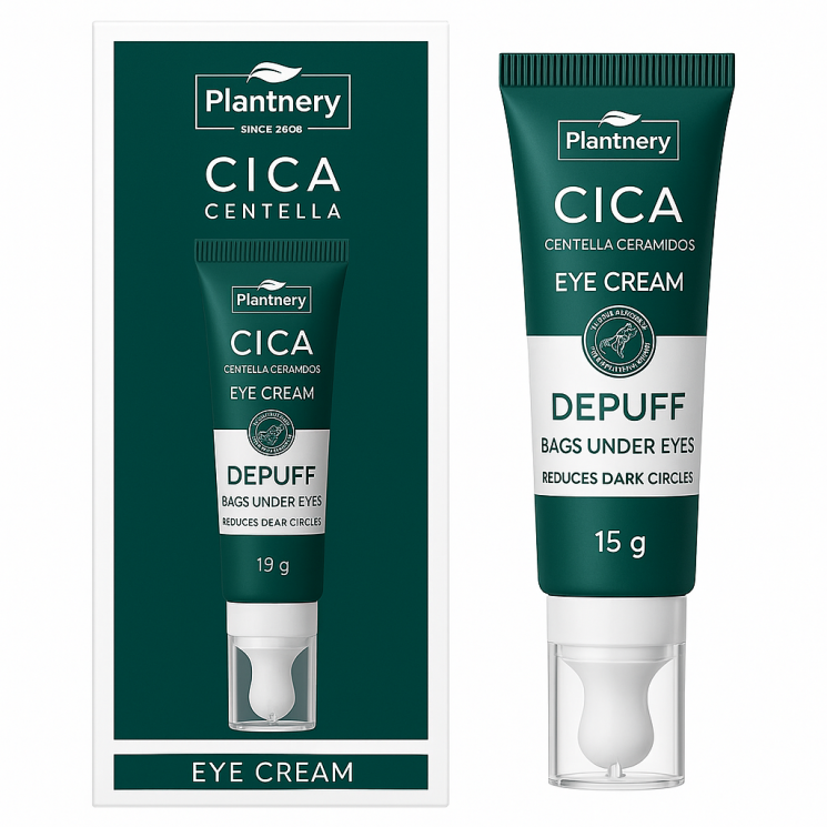 Морщины отеки круги - крем для век - Cica Eye Cream (Plantnery)