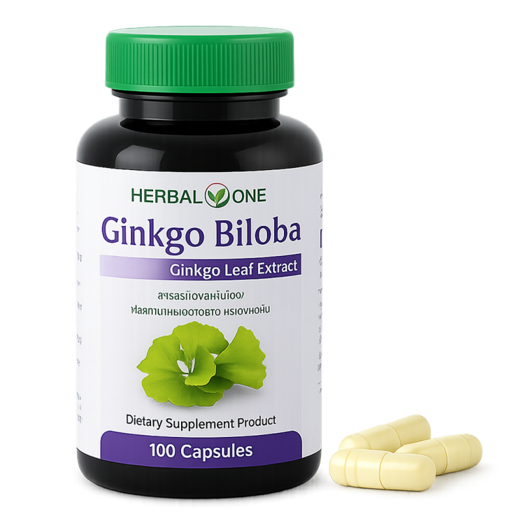 Гинкго билоба капсулы - Ginkgo Biloba Capsules (Herbal One)