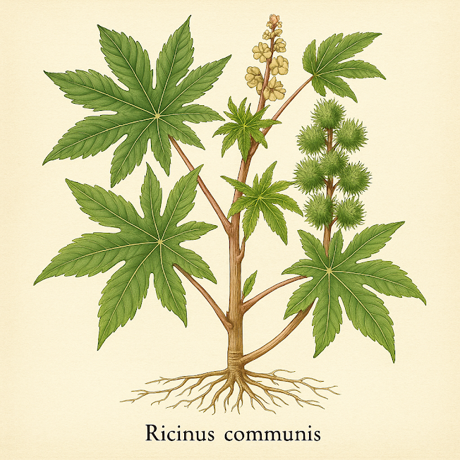 Клещевина обыкновенная — Ricinus communis 