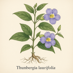 Тунбергия лавролистная - Thunbergia laurifolia