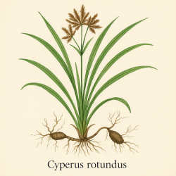 Курчавка пальчатая - Cyperus rotundus