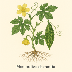 Момордика горькая. Горькая дыня (Bitter melon) - Momordica Charantia