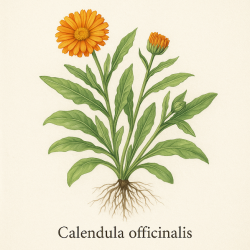 Календула - Calendula officinalis  